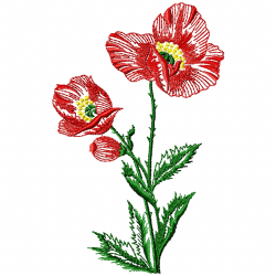 Flowers And Tree Embroidery Design 6 Flowers And Tree Embroidery Design 6